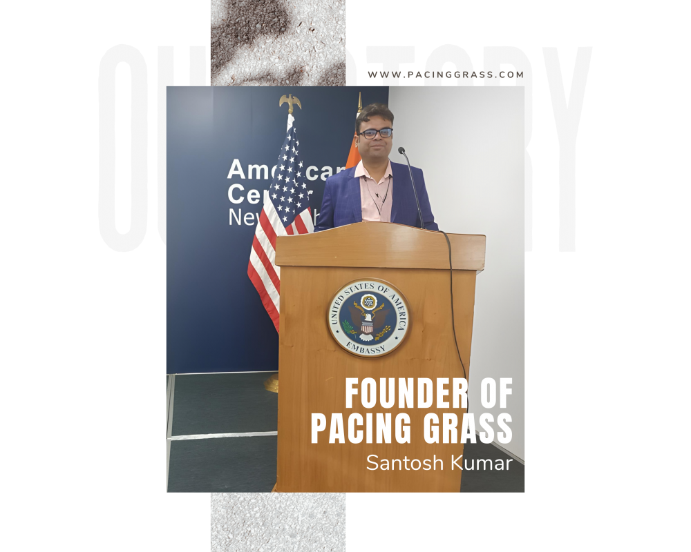 about us pacing grass