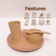 Bamboo Large Kid Dinner Set Bamboo Large Kid Dinner Set