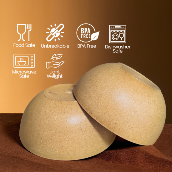 Bowls (Set of 2), Capacity -750ML Bowls (Set of 2), Capacity -750ML