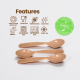 Earthly Spoon Set (Pack of 6)
