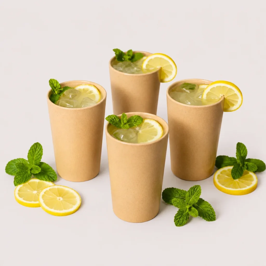 Bamboo Glass set of 4