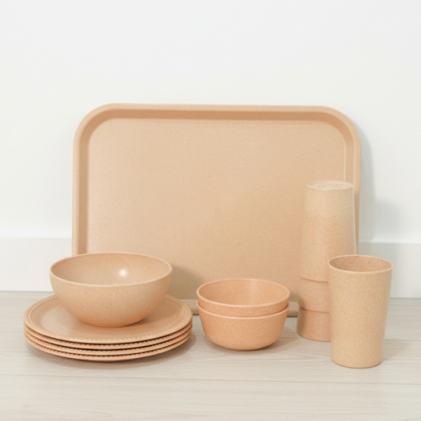 Eco-Friendly Bamboo Serving Set: 12-Piece Combo