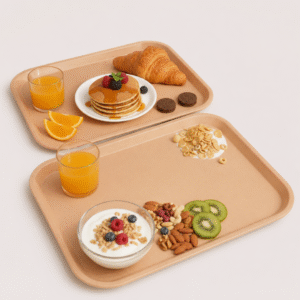 Bamboo Large Tray Set of 2 made from bamboo fibre, rice husk and coffee husk by Pacing Grass