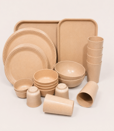 Bamboo Dinner Party Set 30-piece eco-friendly dinnerware collection by Pacing Grass