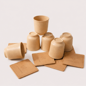 Bamboo Kulhad with Coasters | Eco-Friendly Tea & Coffee Cup Set | Pacing Grass