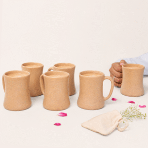 Bamboo Fiber Coffee Mug Set of 6 by Pacing Grass