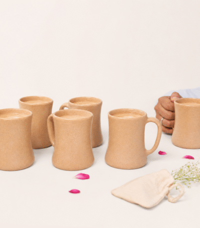 Bamboo Fiber Coffee Mug Set of 6 by Pacing Grass