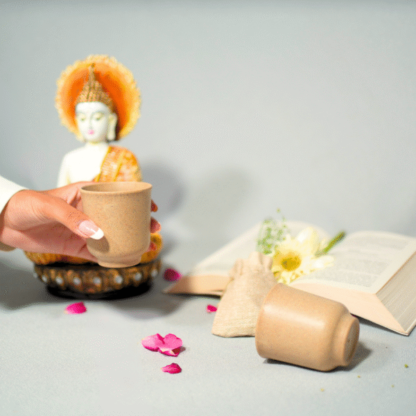 Summer Specials: Set of 2 Lightweight Bamboo Tea Cups