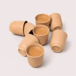 Bamboo Kulhad Set of 8 made from patented bio-composite for tea and coffee serving by Pacing Grass