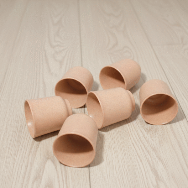 Set of 6 Eco-Friendly Bamboo Chai Kullads, 160ml - Gifts