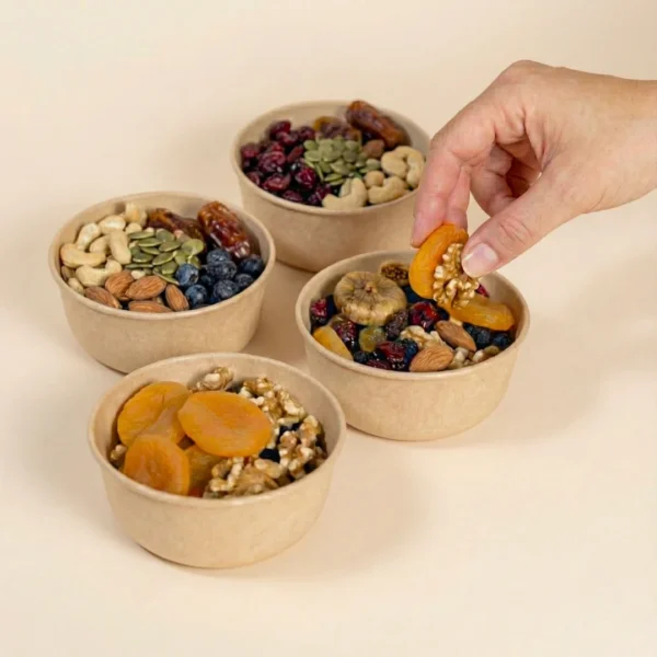 Dessert Bowl Set of 4 made from bamboo fiber bio-composite