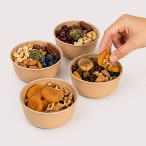 Dessert Bowl Set of 4 made from bamboo fiber bio-composite