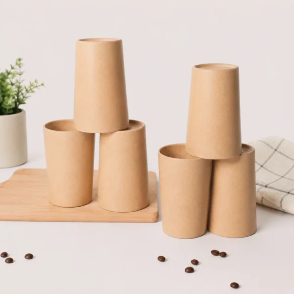 Bamboo Drinking Glasses Set of 6 300ml Eco Friendly Drinking Glasses by Pacing Grass made from bamboo fibre bio composite