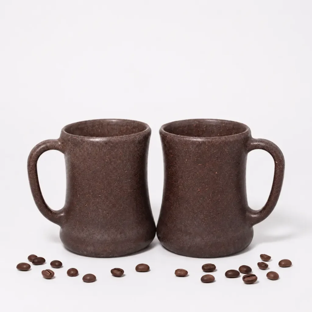 • Bamboo Coffee Mug Set of 2, Large 300ml - Premium by Pacing Grass