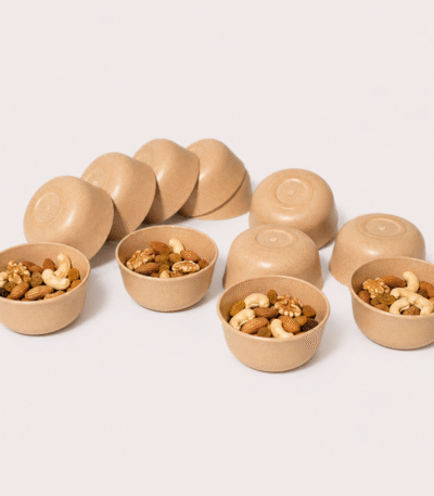 Eco-Friendly Party Bowls 12 Piece Set 200ml by Pacing Grass made from bamboo fibre and rice husk bio-composite