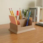 Bamboo Desk Organizer with 5 Compartments by Pacing Grass
