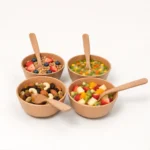 Soup Bowls with Spoons set of 4