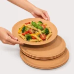 Bamboo Dinner Plates Set of 6 Made by Pacing Grass