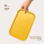 Yellow serving tray