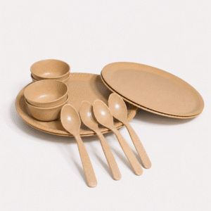 Bamboo Dinnerware Set for 4 by Pacing Grass
