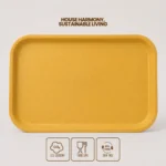 Yellow serving tray