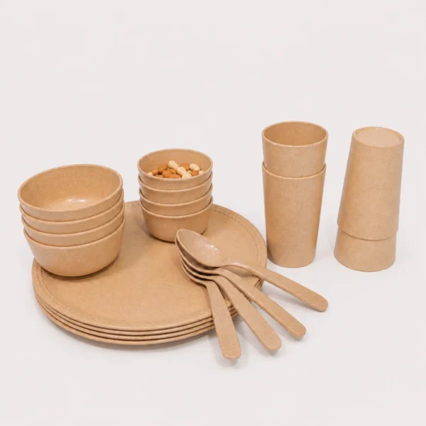 Eco-Family Dinner Set complete 20 piece service for 4