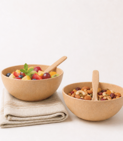 Snack Bowl Set, Eco-Friendly Bamboo Multipurpose Bowls Set of 8 (200ml) by Pacing Grass