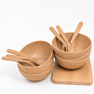 Everyday Dining Bowl Set with six matching bowls and spoons.