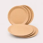 Premium Bamboo Serving Plates Set of 6 by Pacing Grass