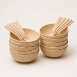 Family Serving Bowl Set - Pacing Grass 10-Piece 750ml Sustainable Sandy Brown Dining Collection