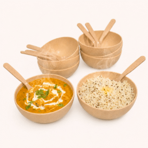 Large Capacity Bowl Set with 8 Bowls and 8 Spoons
