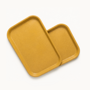 Yellow serving tray