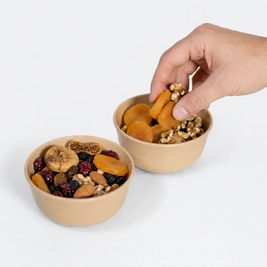 Microwave Safe Bowl set having dry fruits
