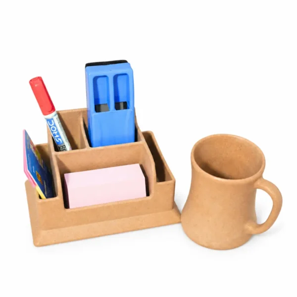 corporate gift set with Mug and Desk Organizer