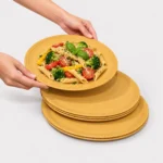 Bamboo Yellow Dinner Plates